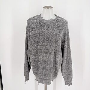 Pistola Heathered Gray Crewneck Sweater